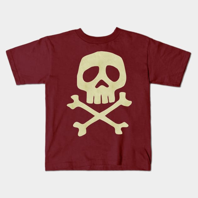 Captain Harlock Jolly Roger / Skull Crossbones Kids T-Shirt by Ricardo77